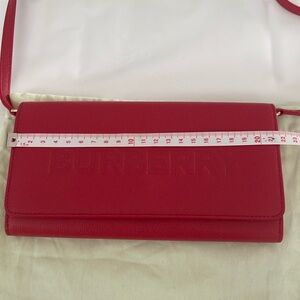 Burberry Red Leather Women's Bag